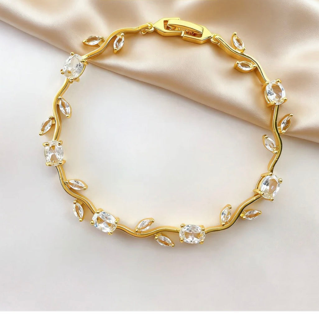 Celeste Crystal Vine Bracelet